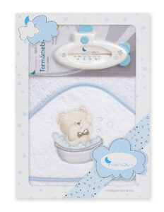 Ručnik s kapuljačom plavi