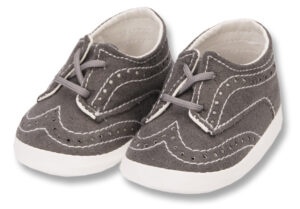 Cipelice za bebe - tamno sive